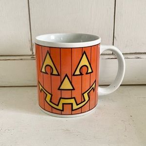 Vintage Halloween Jack O Lantern Pumpkin Coffee Mug